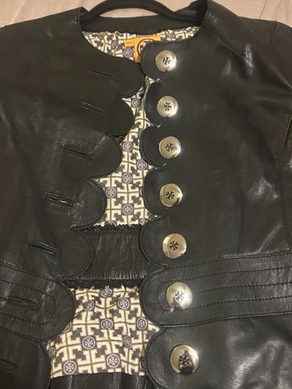 Tory Burch Authentic Leather Cordelia Jacket 4